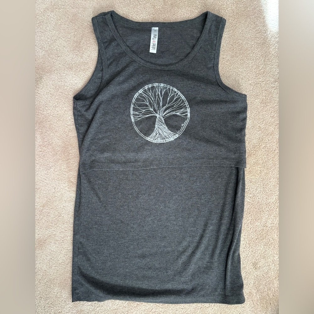 Latched Mama ribbed nursing tank (size medium)